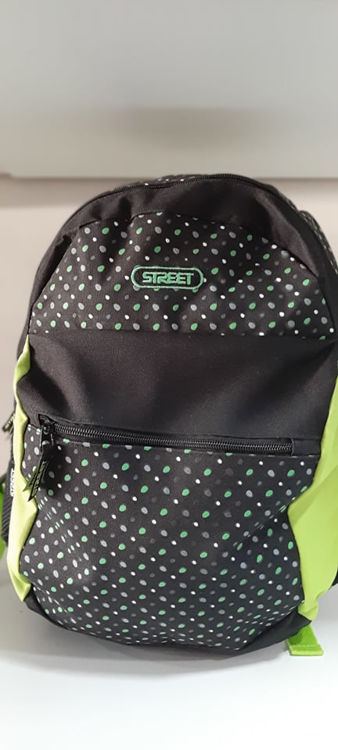 Picture of 51679-  STREET SPOTTED BACK PACK 40cm 2 ZIPPERS ROUND